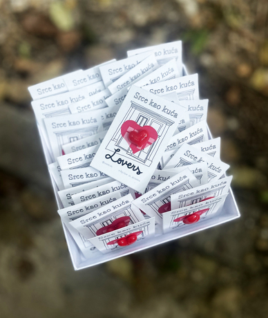 Srce kao kuća pin