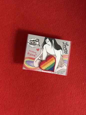 Rainbow Heart Iron-on Patch