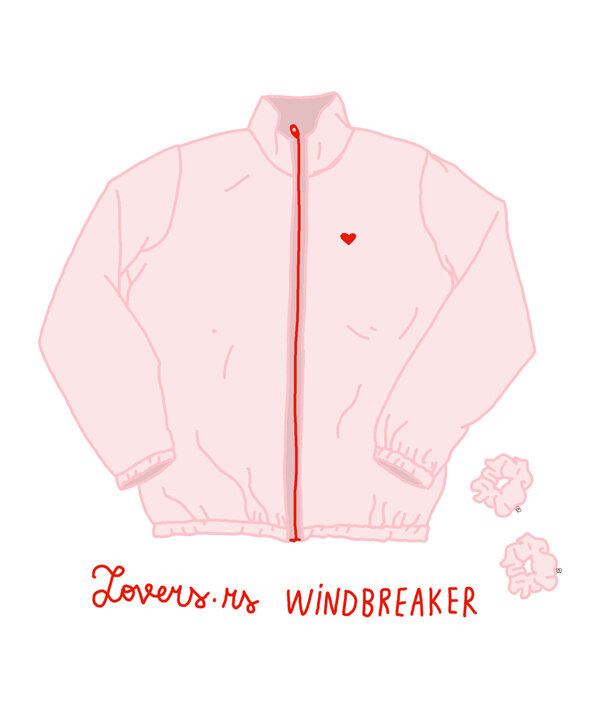 Heart Windbreaker Zipper