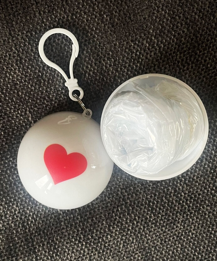 Portable Heart Raincoat