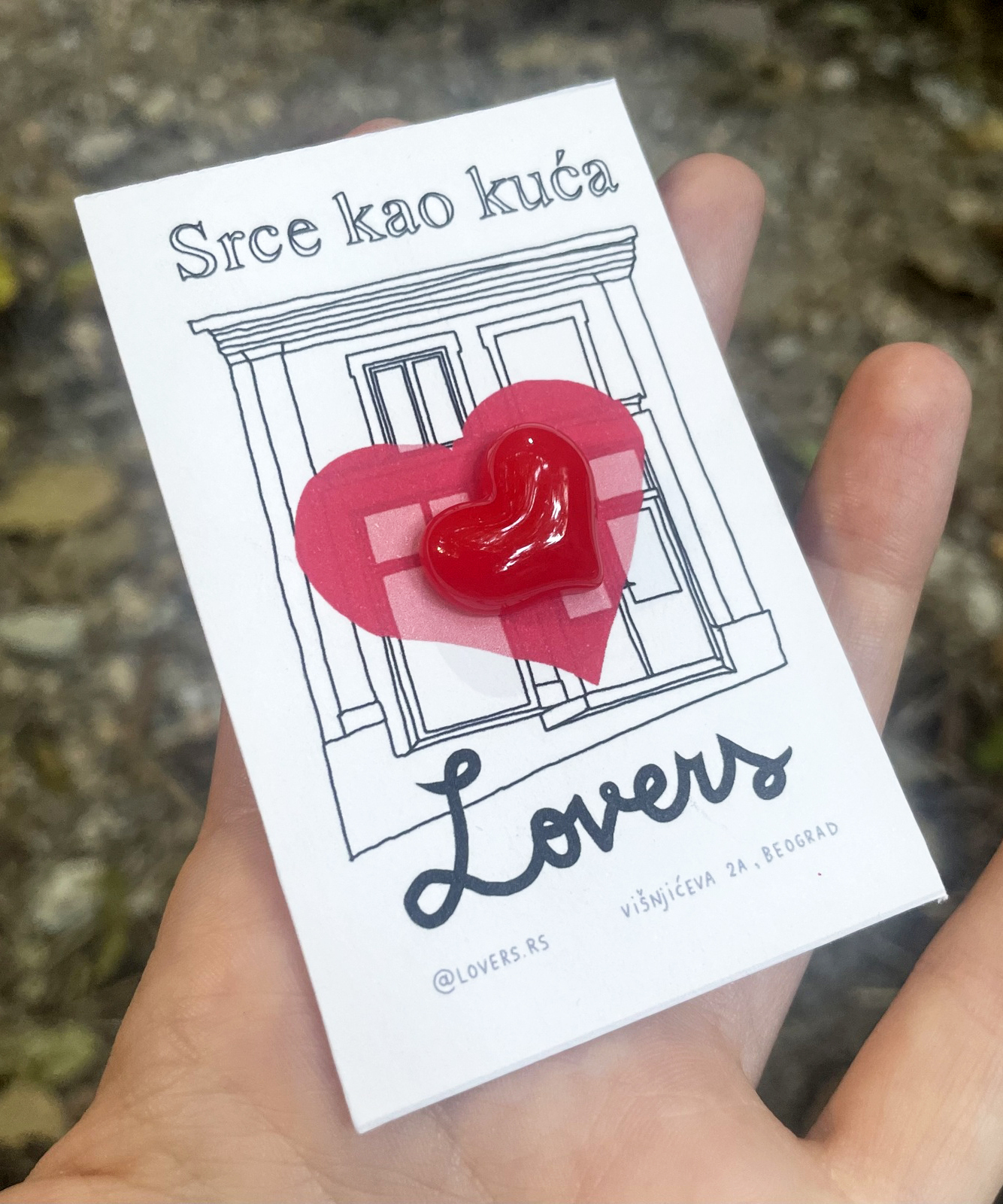 Srce kao kuća pin