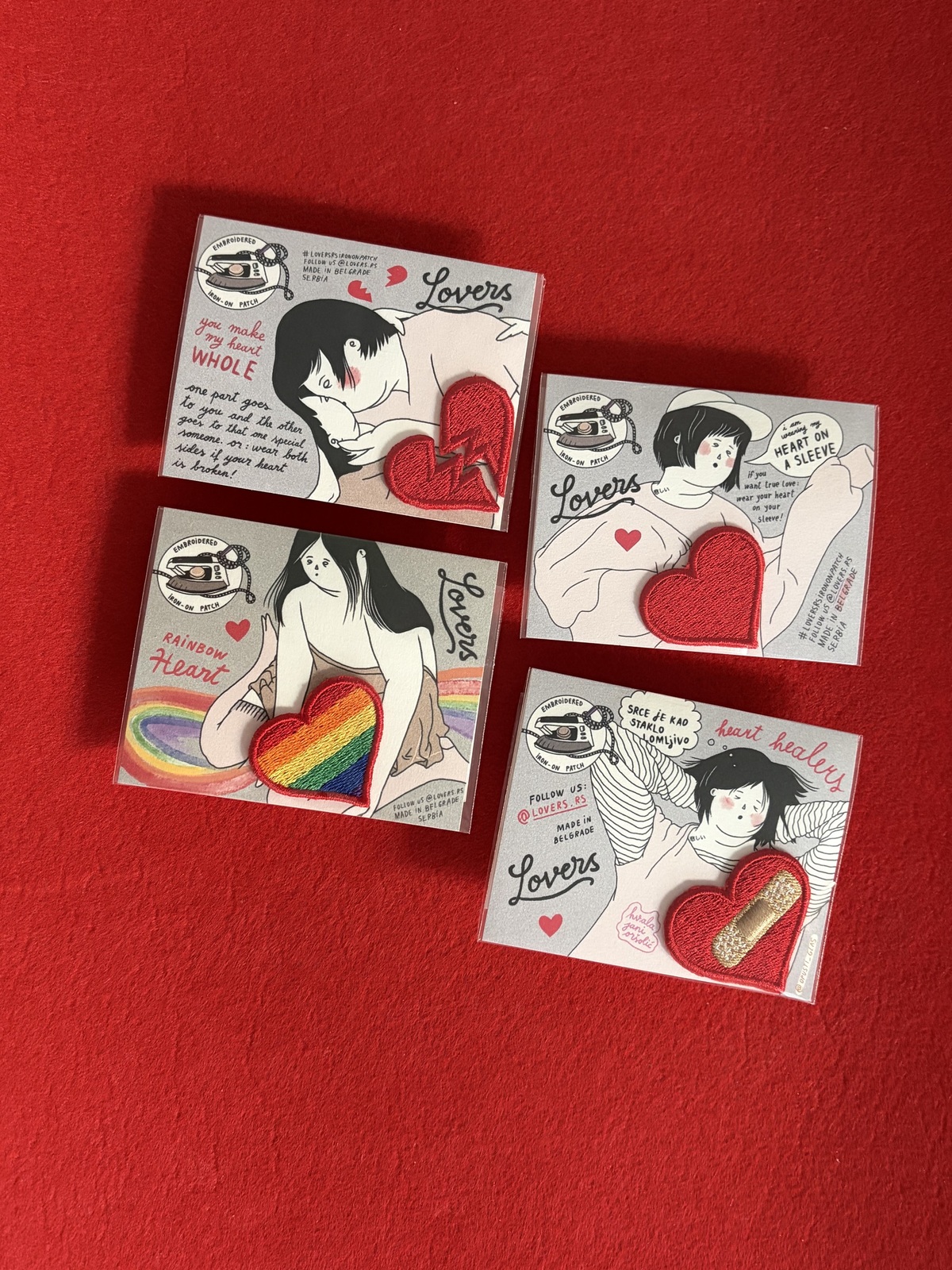 Rainbow Heart Iron-on Patch